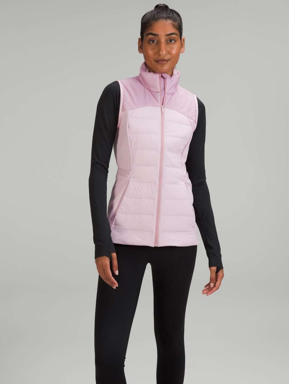 Lululemon Down For It All Vest Pink Peony Size 4 Like New